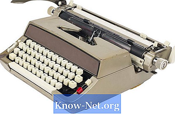 Einrichten einer Schreibmaschine
