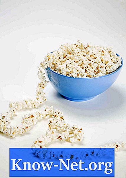 Hvordan bevare et kjede av popcorn