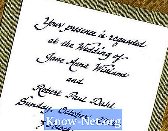 Håndskrevne bryllup invitationer
