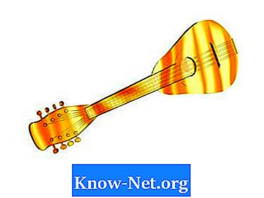 Øvelser af fingre med venstre hånd for at spille mandolin